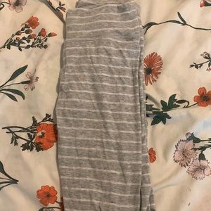 Aerie button up grey and white pj pants